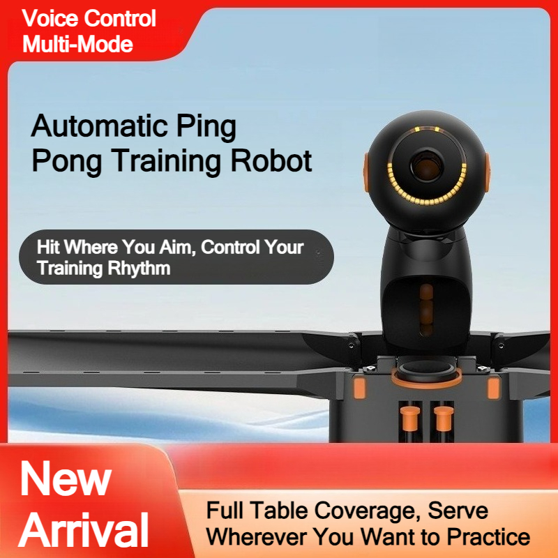 Robot Ball Machine - หุ่นยนต์ฝึกซ้อมเทเบิลเทนนิสอัจฉริยะ ควบคุมด้วยเสียง รีไซเคิลลูกบอล หมุนได้หลายแบบ เครื่องเสิร์ฟปิงปองอัตโนมัติ แถมของแถมเพิ่มเติม
