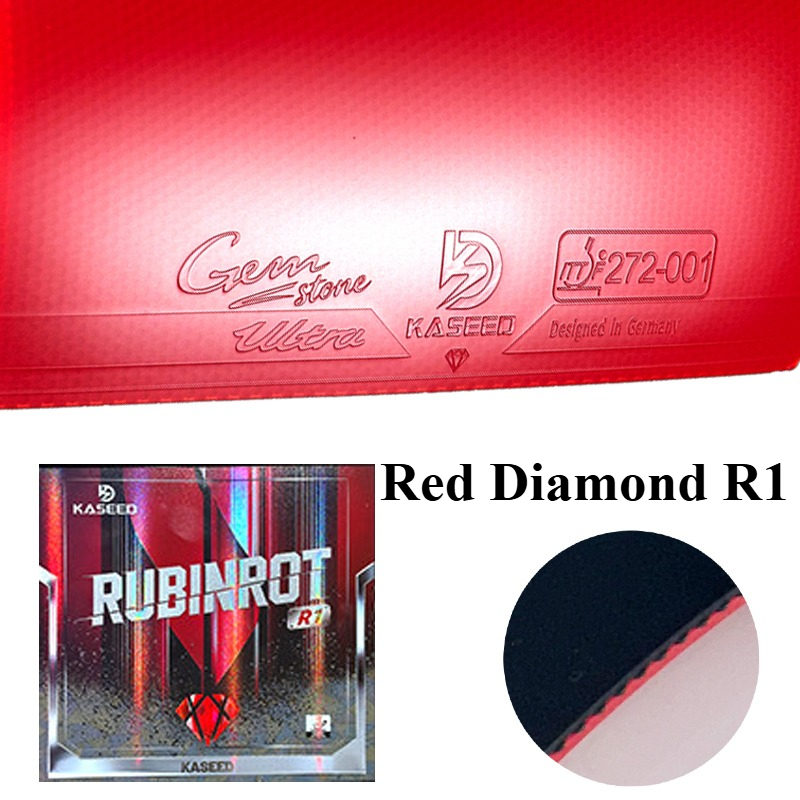 Table Tennis For Sale - ยางปิงปอง KASEED Red Diamond R1 แบบมีปุ่ม