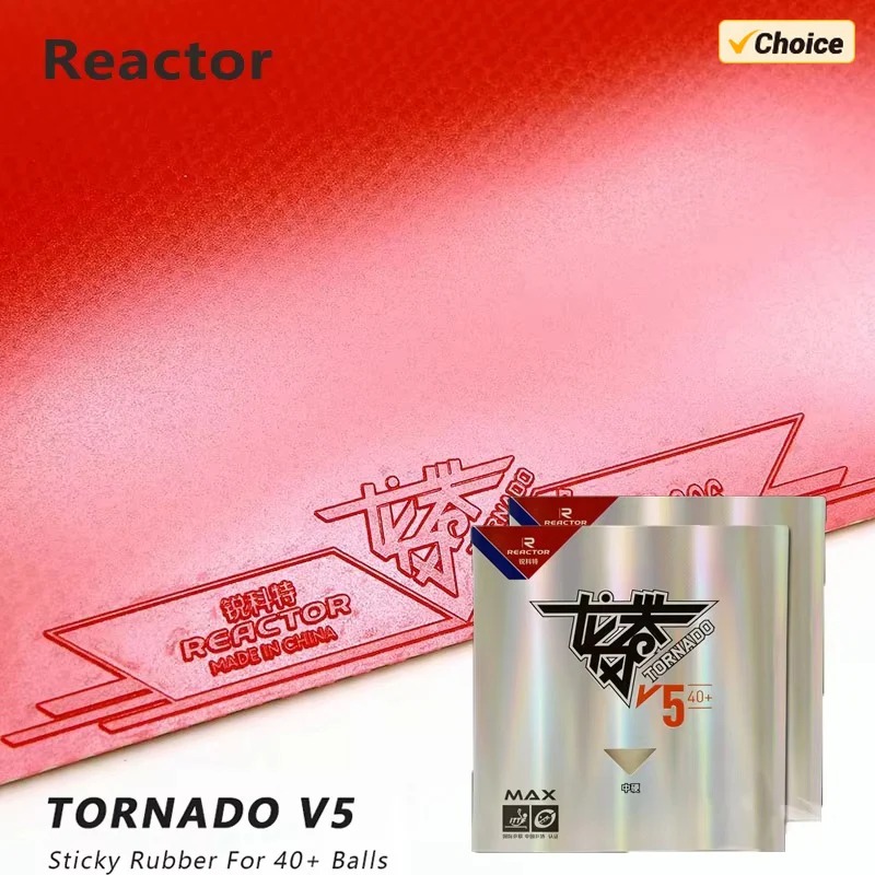 Table Tennis For Sale - ยางปิงปอง REACTOR Tornado V5 สำหรับการโจมตีแบบลูปที่เหนียวแน่น ระดับความแข็งปานกลาง