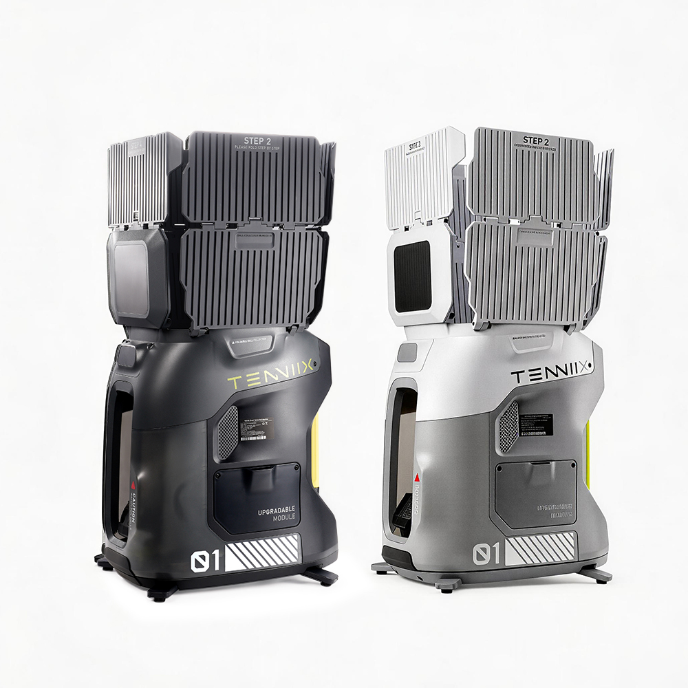 เครื่องยิงลูกเทนนิสแบบพกพาสำหร - Robot Ball Machine บทวิจารณ์และราคา