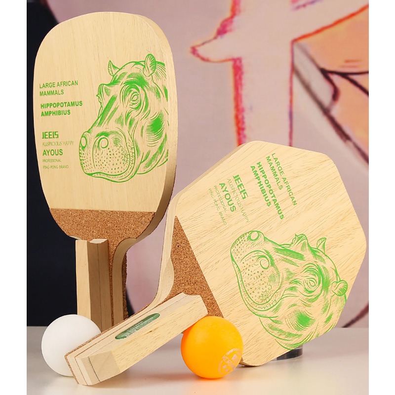 ไม้ปิงปอง JEELS Green Hippo 1  - Table Tennis Paddle บทวิจารณ์และราคา