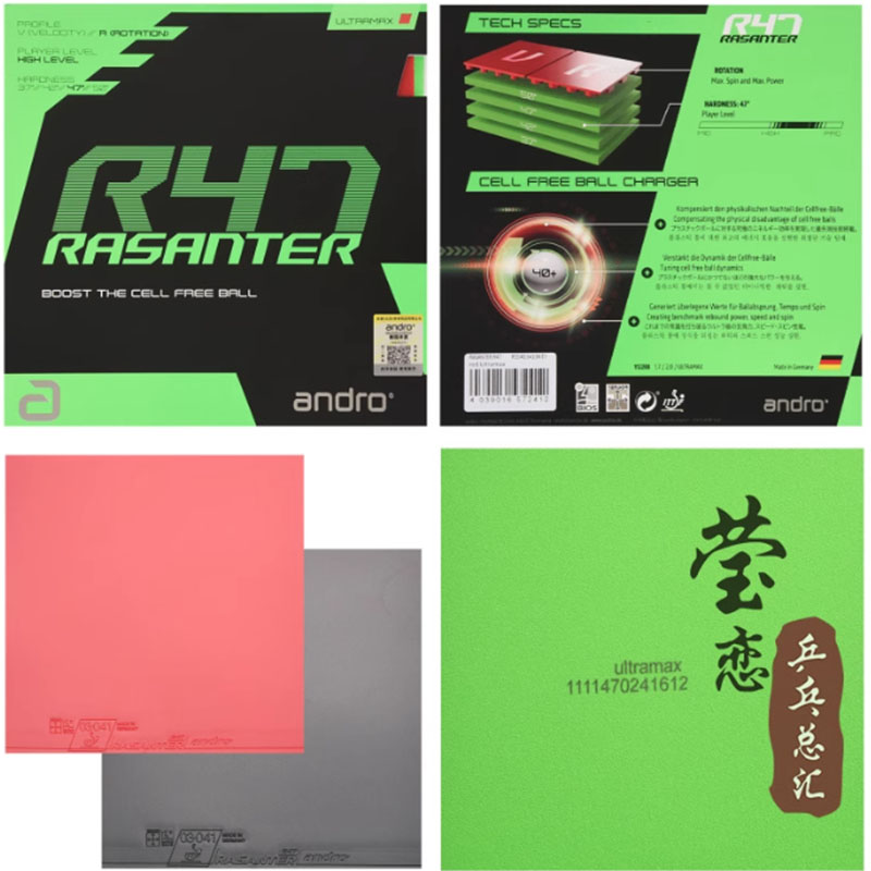 ยางปิงปอง Andro Rasanter R45 4 - Table Tennis For Sale บทวิจารณ์และราคา