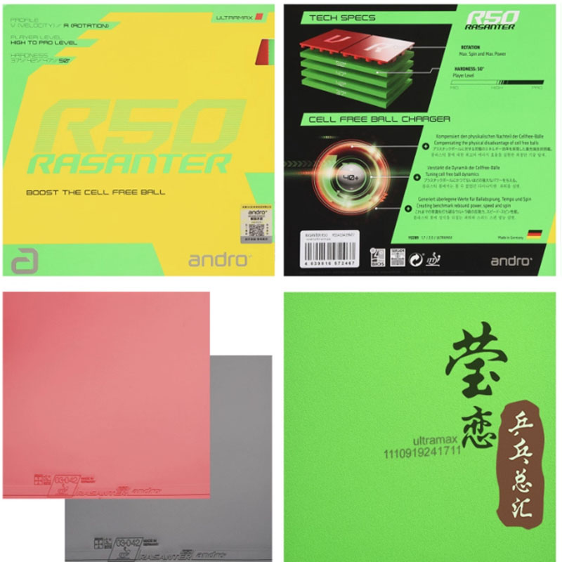 ยางปิงปอง Andro Rasanter R45 4 - Table Tennis For Sale บทวิจารณ์และราคา