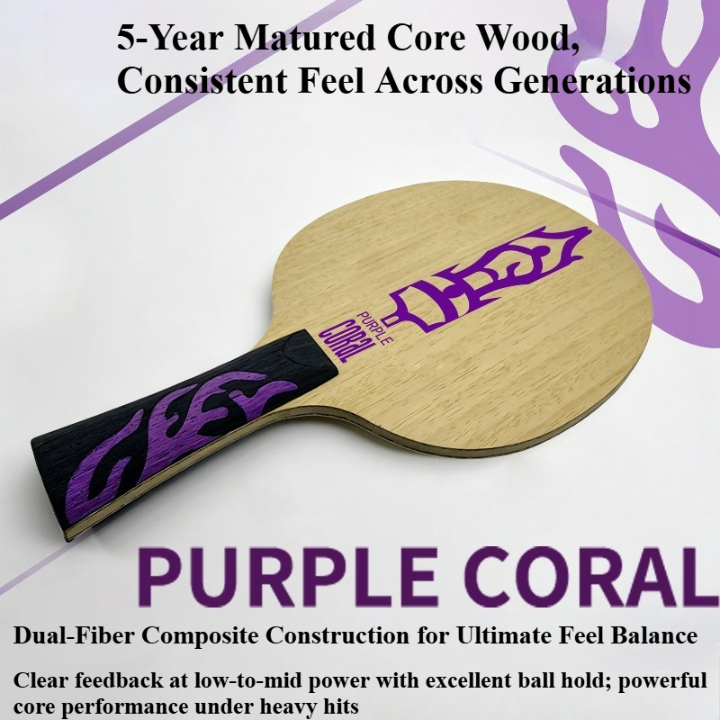 ไม้ปิงปอง Meteor Purple Coral  - Table Tennis Racket บทวิจารณ์และราคา