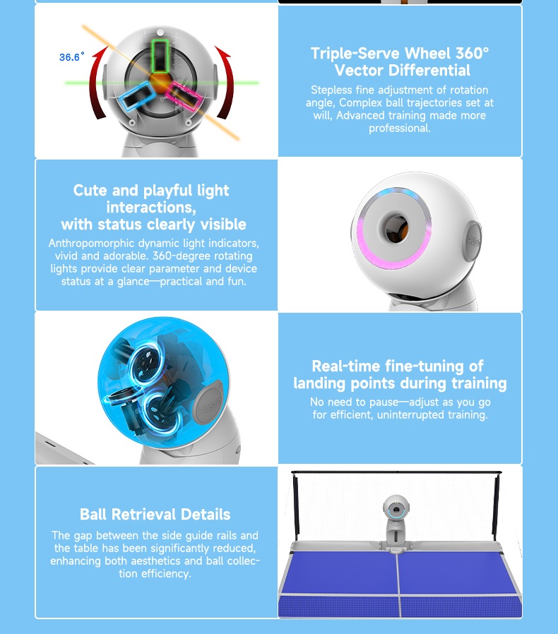 หุ่นยนต์ปิงปองอัจฉริยะไฟฟ้ารุ่ - Robot Ball Machine บทวิจารณ์และราคา