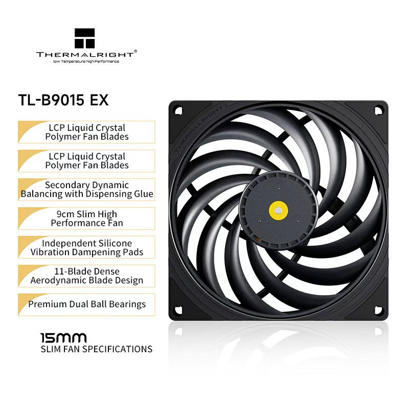 พัดลม Thermalright TL-B9015 EX - Table Tennis 11 บทวิจารณ์และราคา